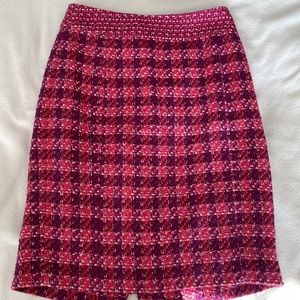 Size 0 Tory Burch plaid winter skirt